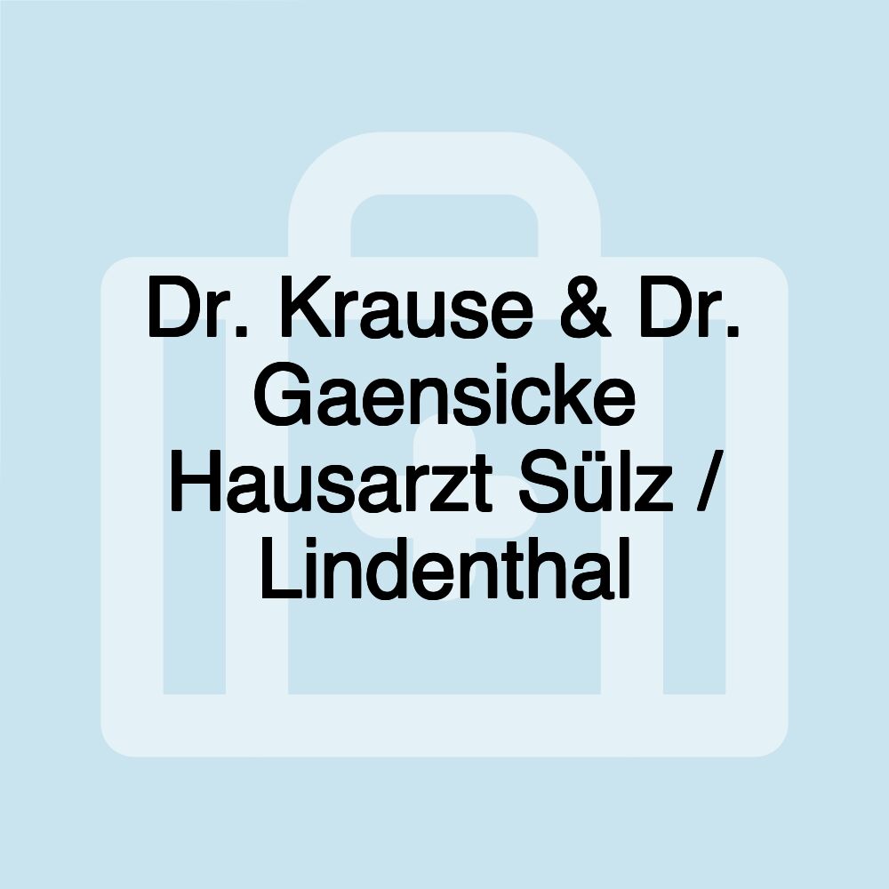 Dr. Krause & Dr. Gaensicke Hausarzt Sülz / Lindenthal Dr. Krause & Dr. Gaensicke Hausarzt Sülz / Lindenthal