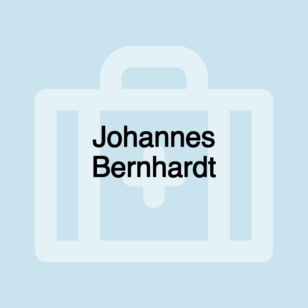 Johannes Bernhardt Johannes Bernhardt