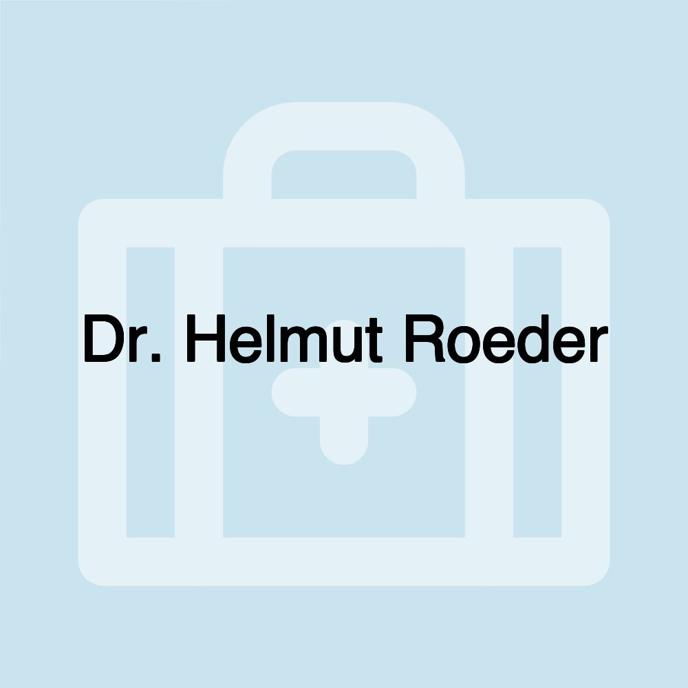 Dr. Helmut Roeder Dr. Helmut Roeder
