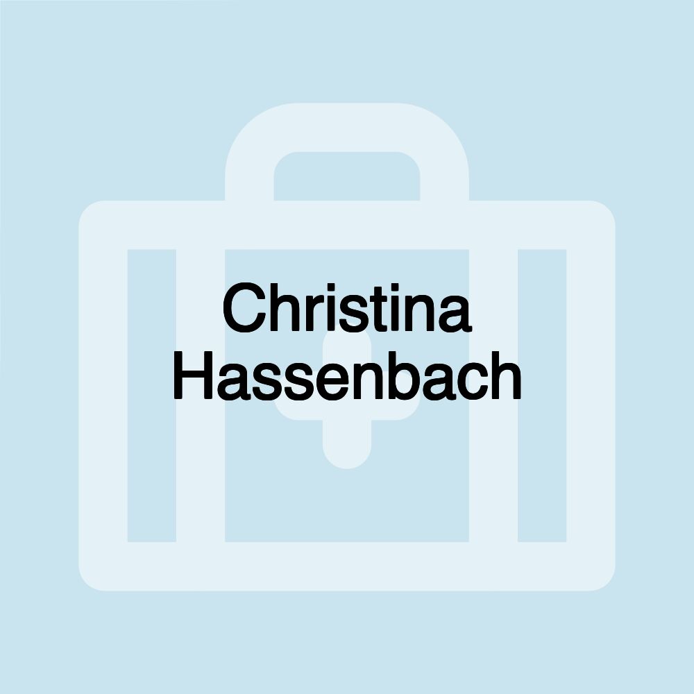 Christina Hassenbach Christina Hassenbach
