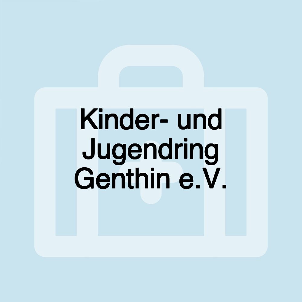 Kinder- und Jugendring Genthin e.V. Kinder- und Jugendring Genthin e.V.