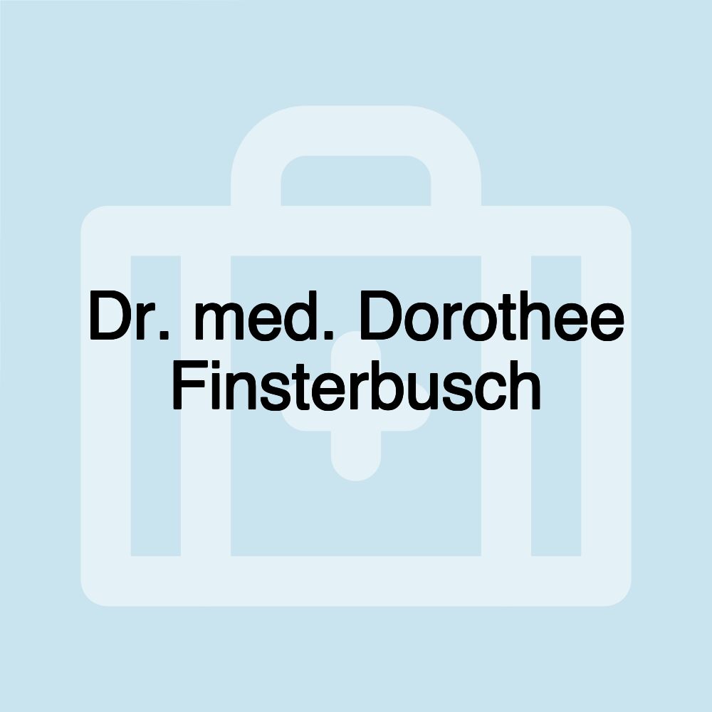 Dr. med. Dorothee Finsterbusch