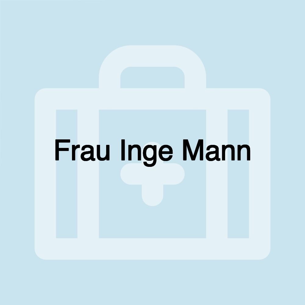 Frau Inge Mann Frau Inge Mann
