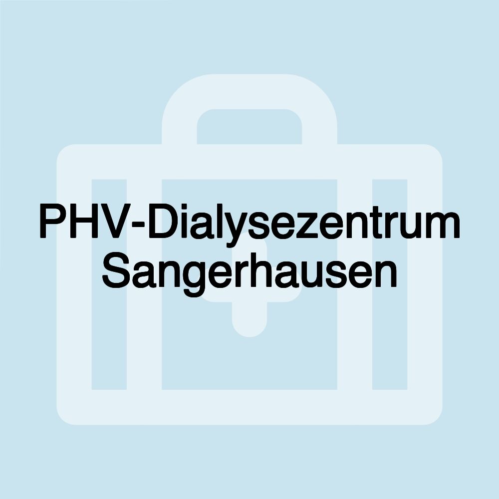 PHV-Dialysezentrum Sangerhausen PHV-Dialysezentrum Sangerhausen