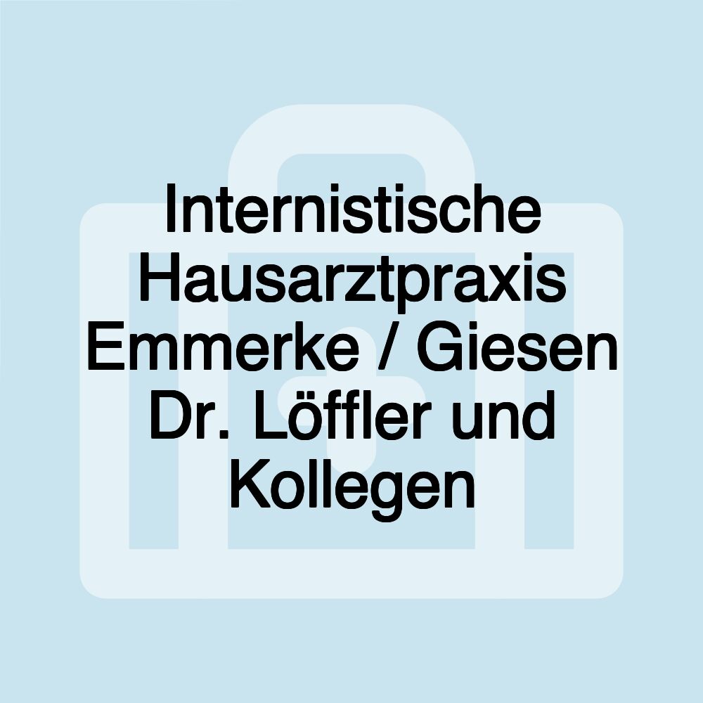 Internistische Hausarztpraxis Emmerke / Giesen Dr. Löffler und Kollegen