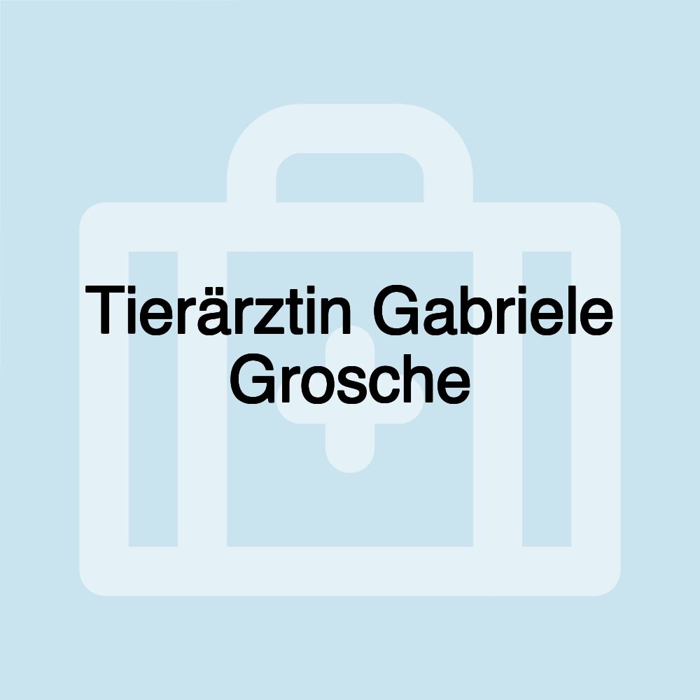 Tierärztin Gabriele Grosche Tierärztin Gabriele Grosche