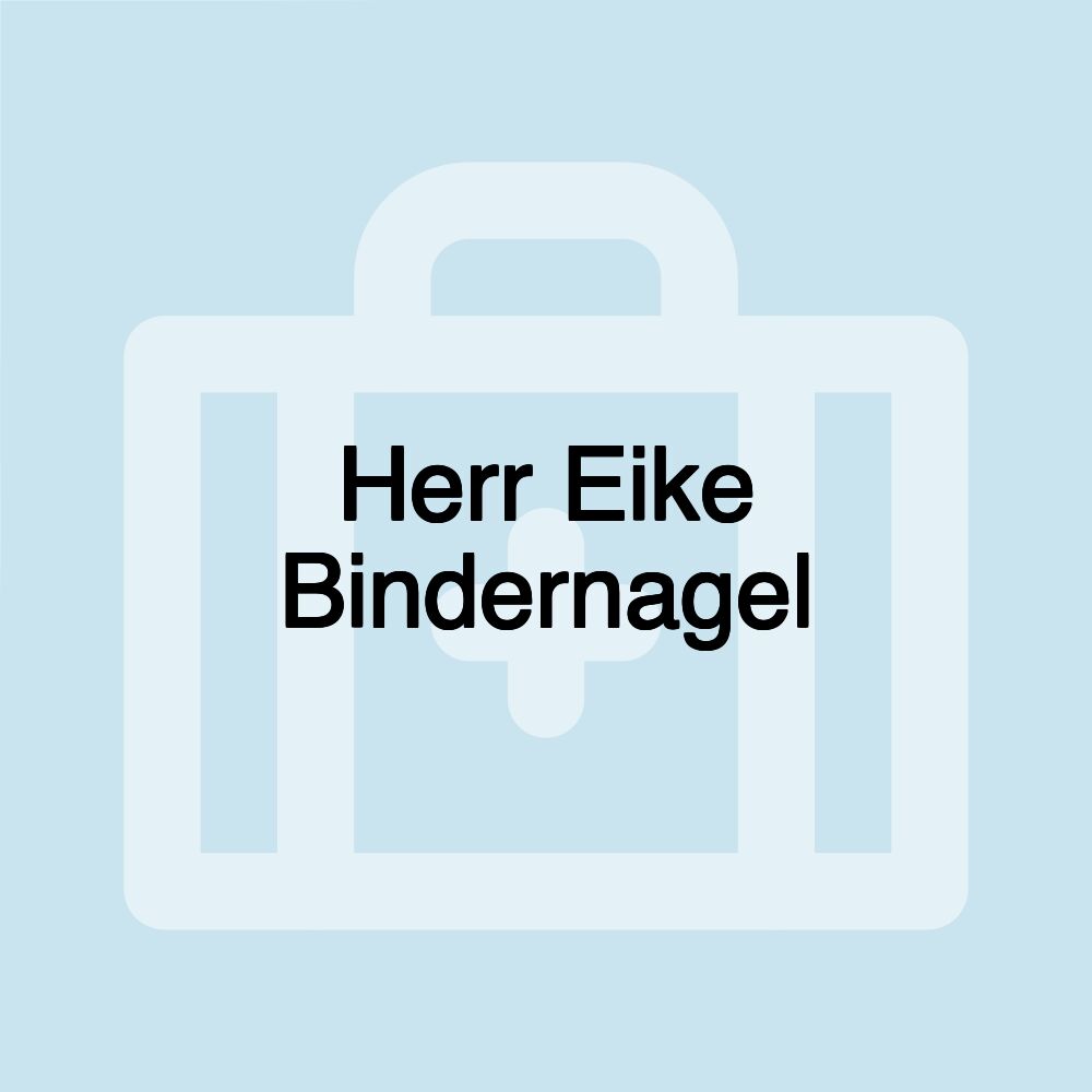 Herr Eike Bindernagel