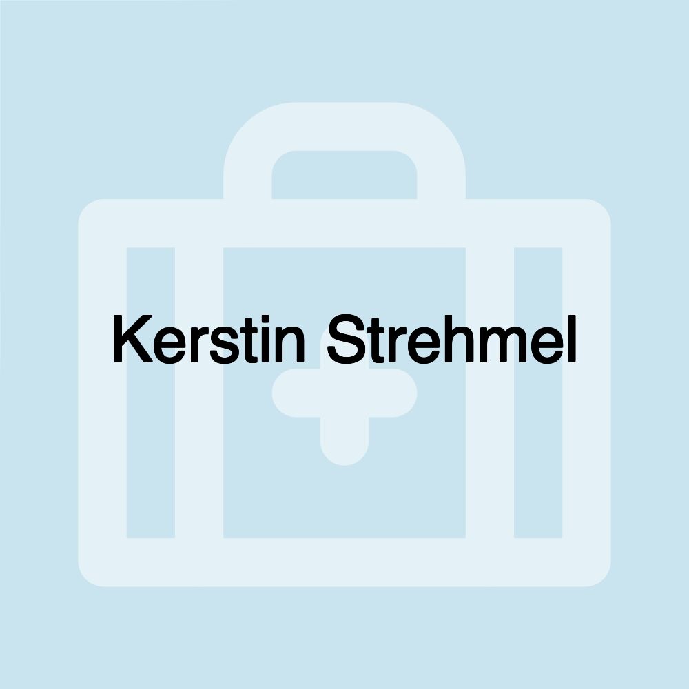 Kerstin Strehmel Kerstin Strehmel