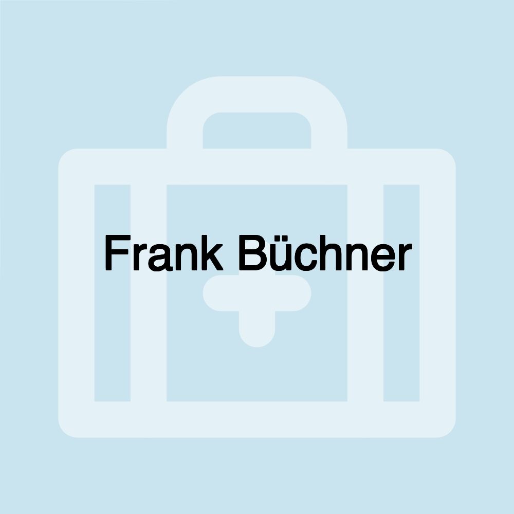 Frank Büchner Frank Büchner