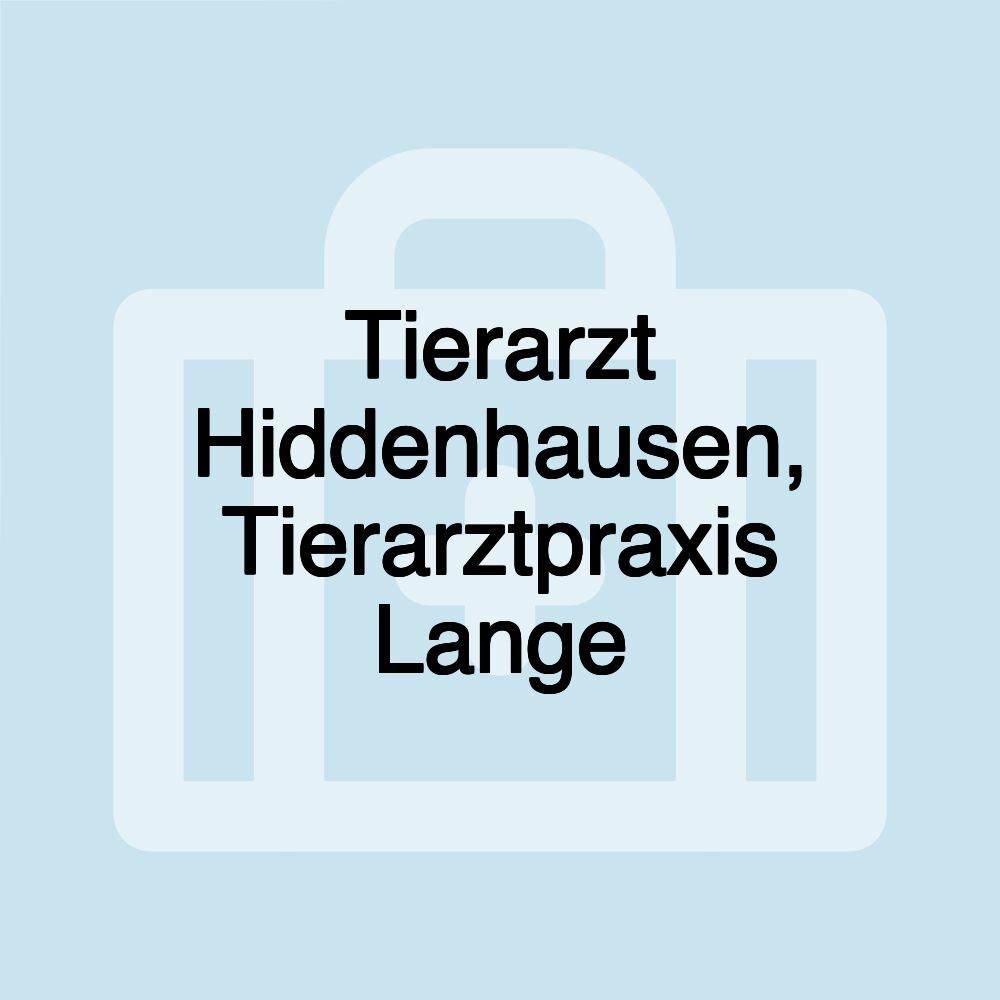 Tierarzt Hiddenhausen, Tierarztpraxis Lange