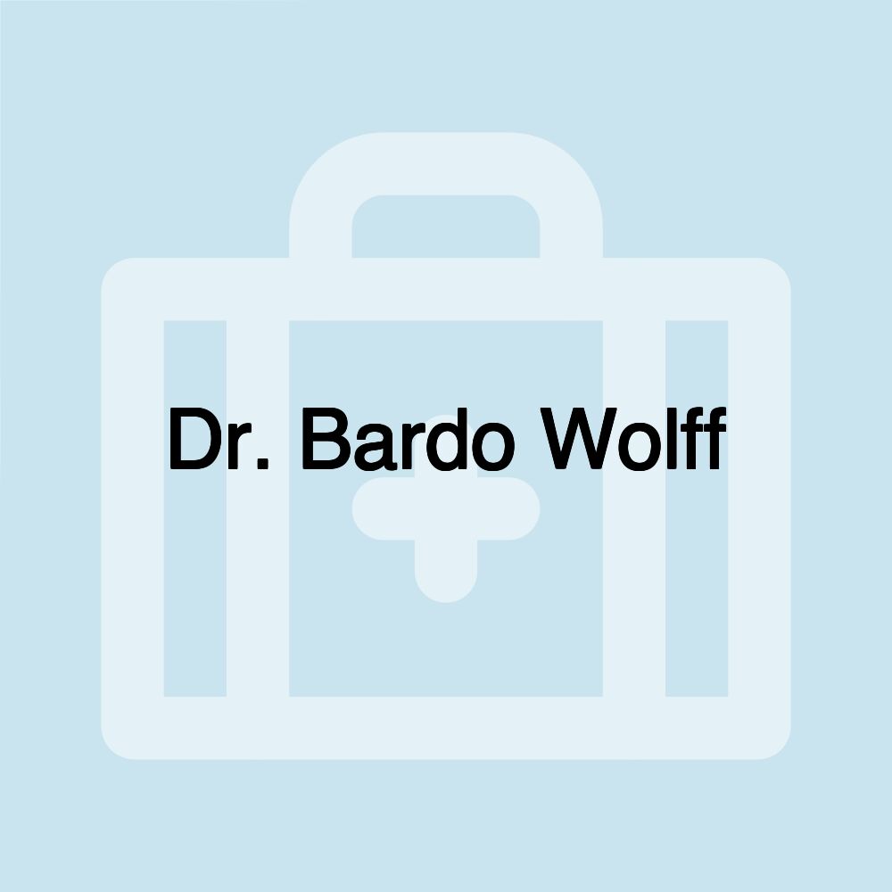Dr. Bardo Wolff Dr. Bardo Wolff